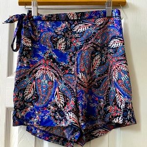 Silky Paisley Shorts